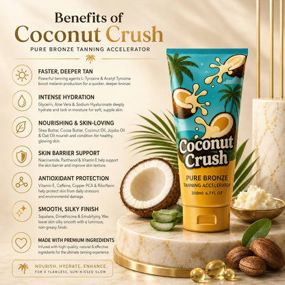 Coconut Crush™ – Pure Bronze Tanning Accelerator (200ml)