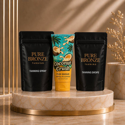 Ultimate Dark Tan System - Tanning Spray + Drops + Coconut Crush Accelerator